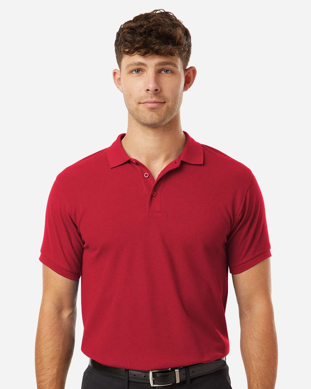 Red Men's Tall Pique Polo - 62800T