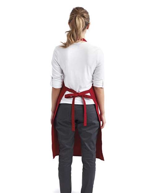 Red Organic Cotton Bib Apron - RP102