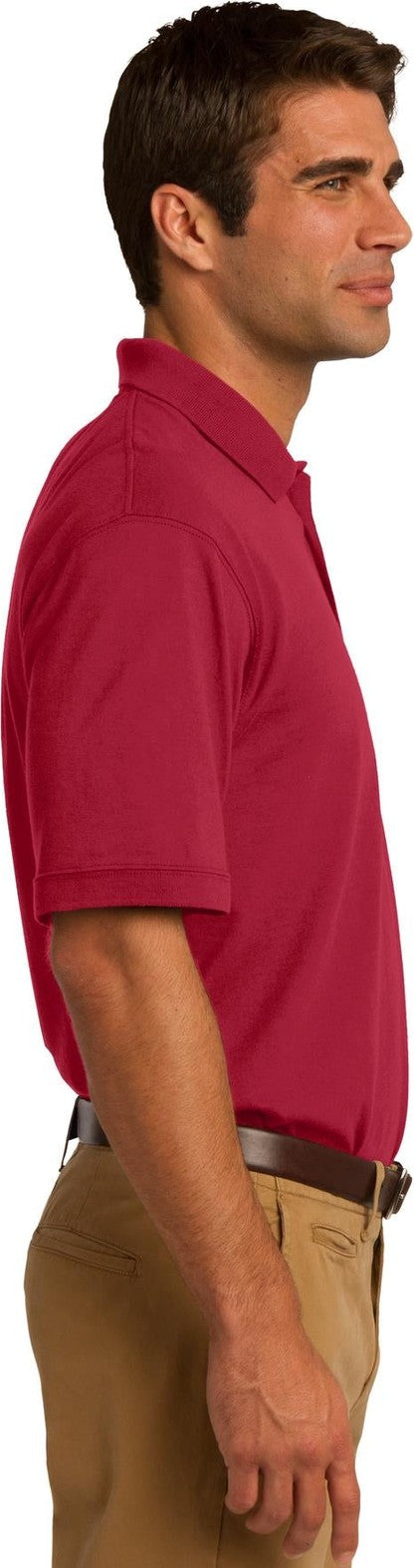 Red Port & Co Core Blend Jersey Knit Pocket Polo. KP55P