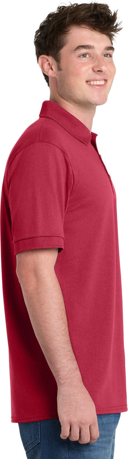Red Port & Co Core Blend Jersey Knit Polo. KP55