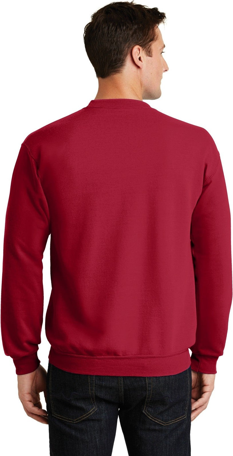 Red Port & Co Core Fleece Crewneck Sweatshirt. PC78