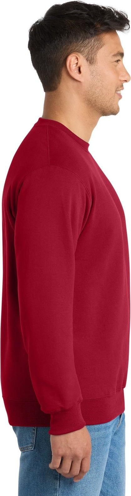 Red Port & Co Tall Essential Fleece Crewneck Sweatshirt. PC90T