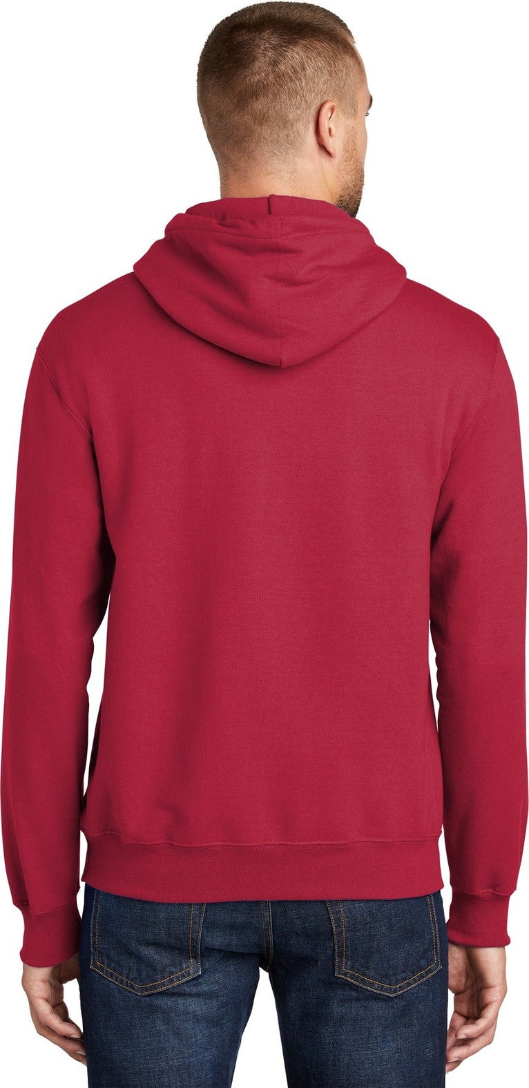 Red Port & Co Tall Essential Fleece Pullover Hooded Sweatshirt. PC90HT