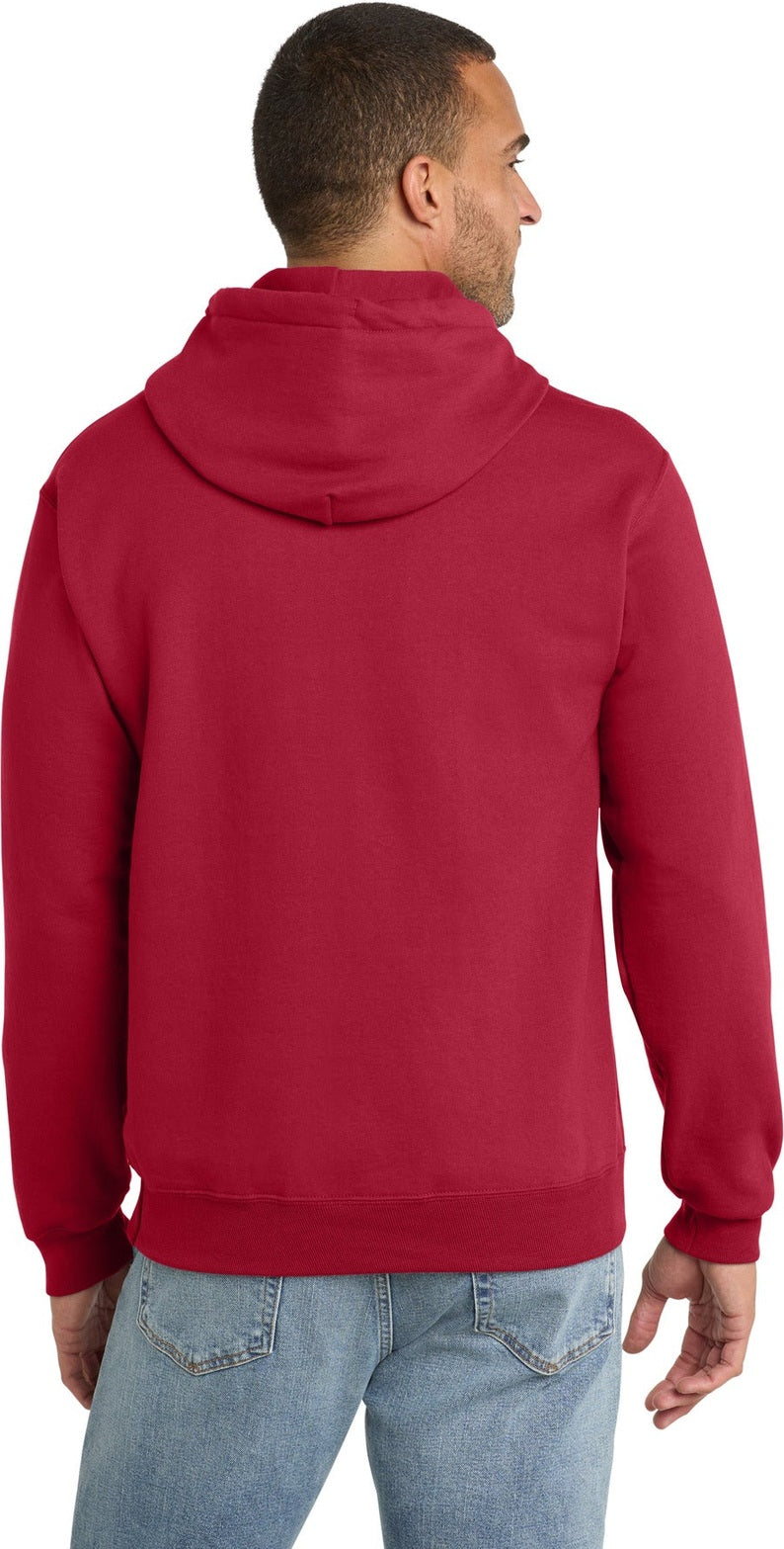 Red Port & Co Tall Essential Fleece Pullover Hooded Sweatshirt. PC90HT