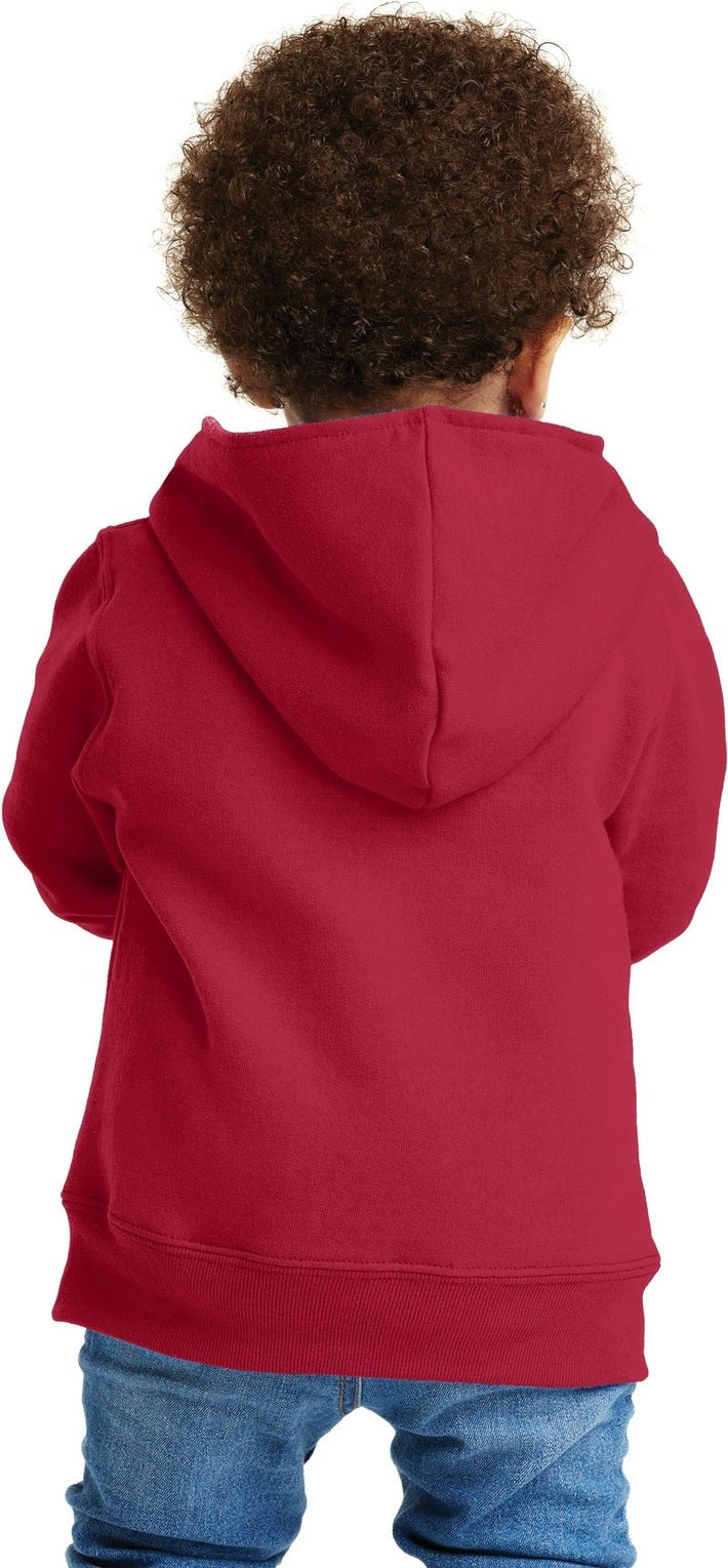 Red Port & Co Toddler Core Fleece Full-Zip Hooded Sweatshirt. CAR78TZH
