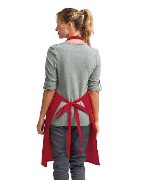 Red Recycled Bib Apron - RP150