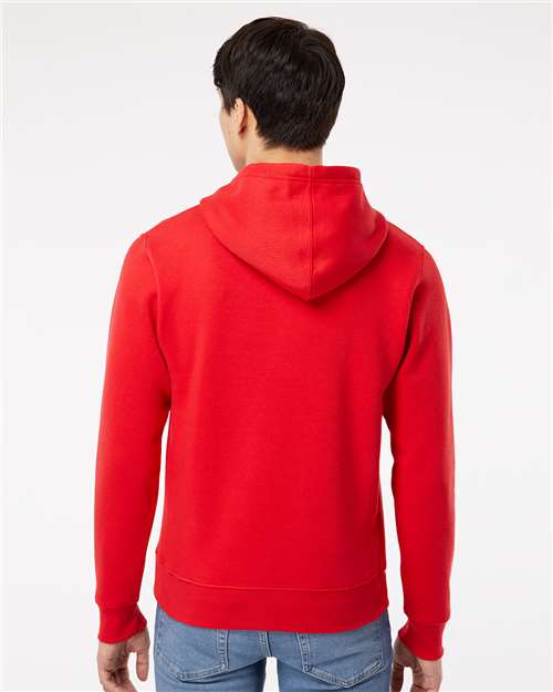 Red Solid Triblend Fleece Hooded Sweatshirt - 8871