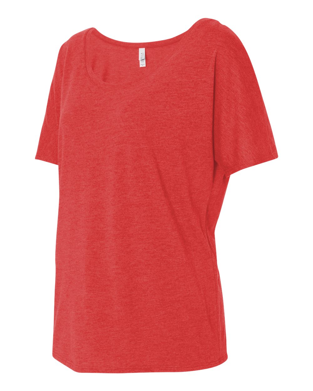 Red Triblend Women’s Slouchy Tee - 8816