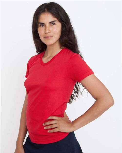 Red USA-Made Women&#39;s 50/50 T-Shirt - FF3001