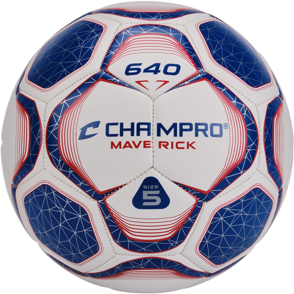 RED, WHITE, BLUE Maverick Soccer Ball