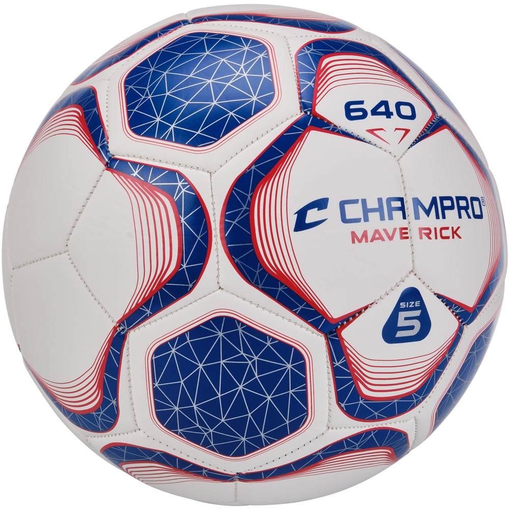 RED, WHITE, BLUE Maverick Soccer Ball