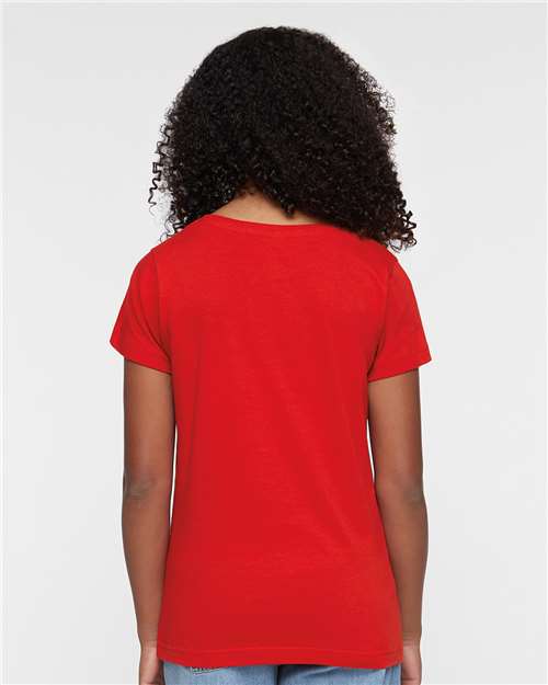 Red Women's Fine Jersey Tee - 3516