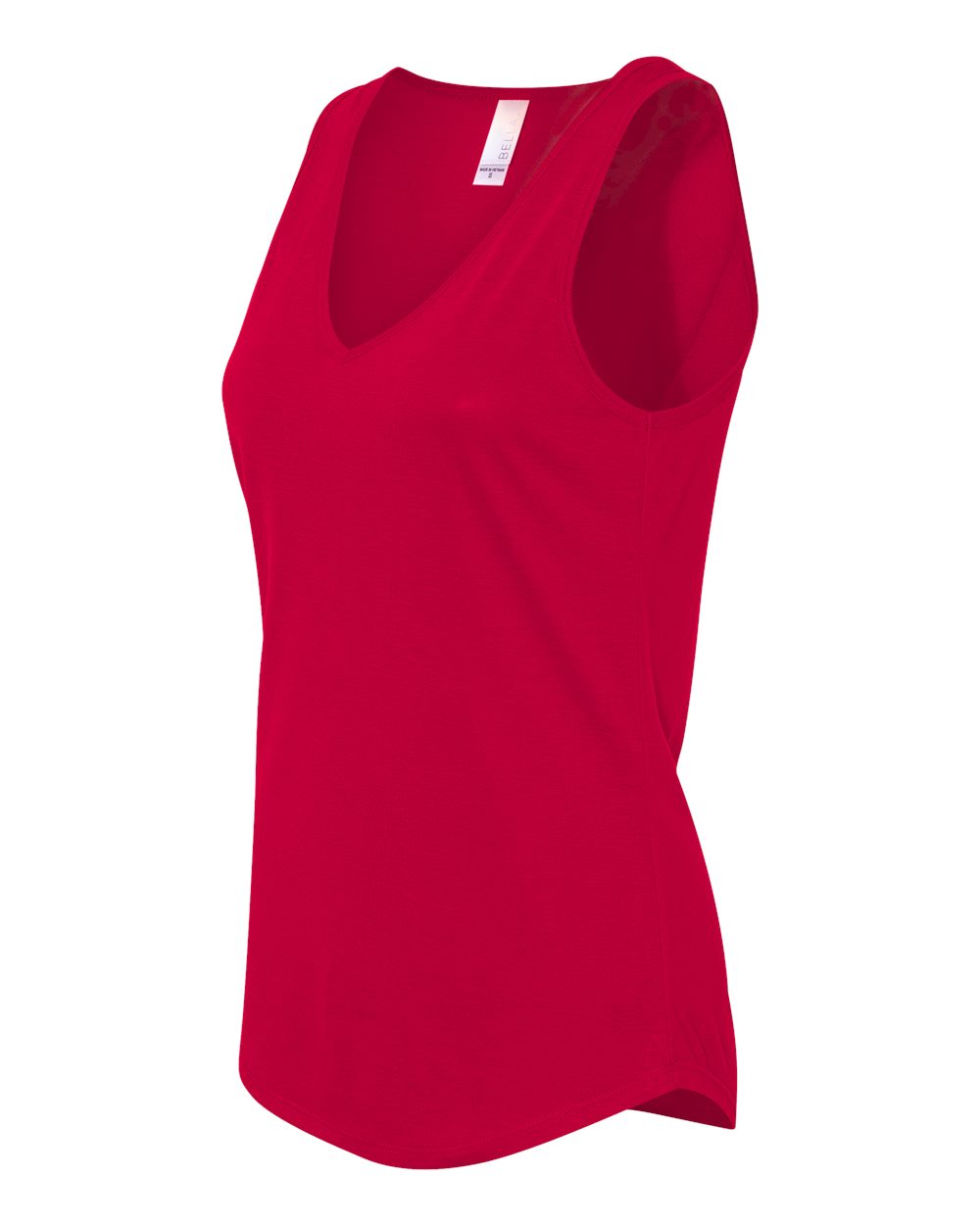 Red Women's Flowy V-Neck Tank - 8805