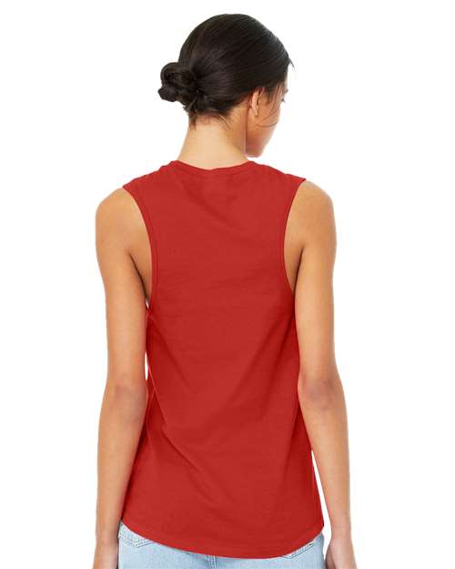 Red Women&#39;s Jersey Muscle Tank - 6003