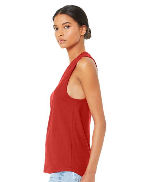 Red Women&#39;s Jersey Muscle Tank - 6003