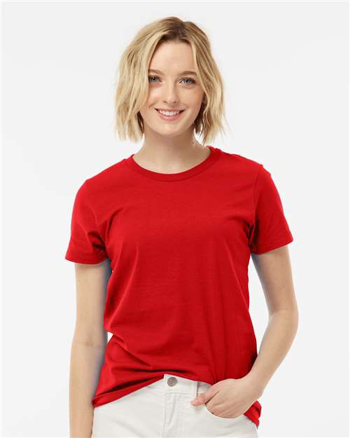 Red Women&#39;s Premium Cotton T-Shirt - 516
