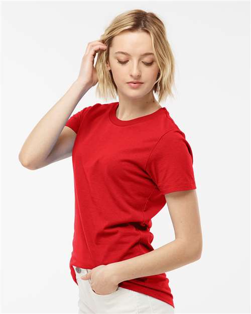 Red Women&#39;s Premium Cotton T-Shirt - 516