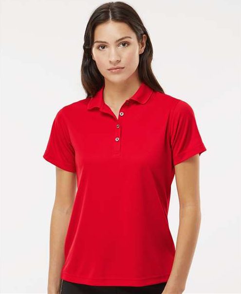 Red Women's Saratoga Performance Mini Mesh Polo - 104