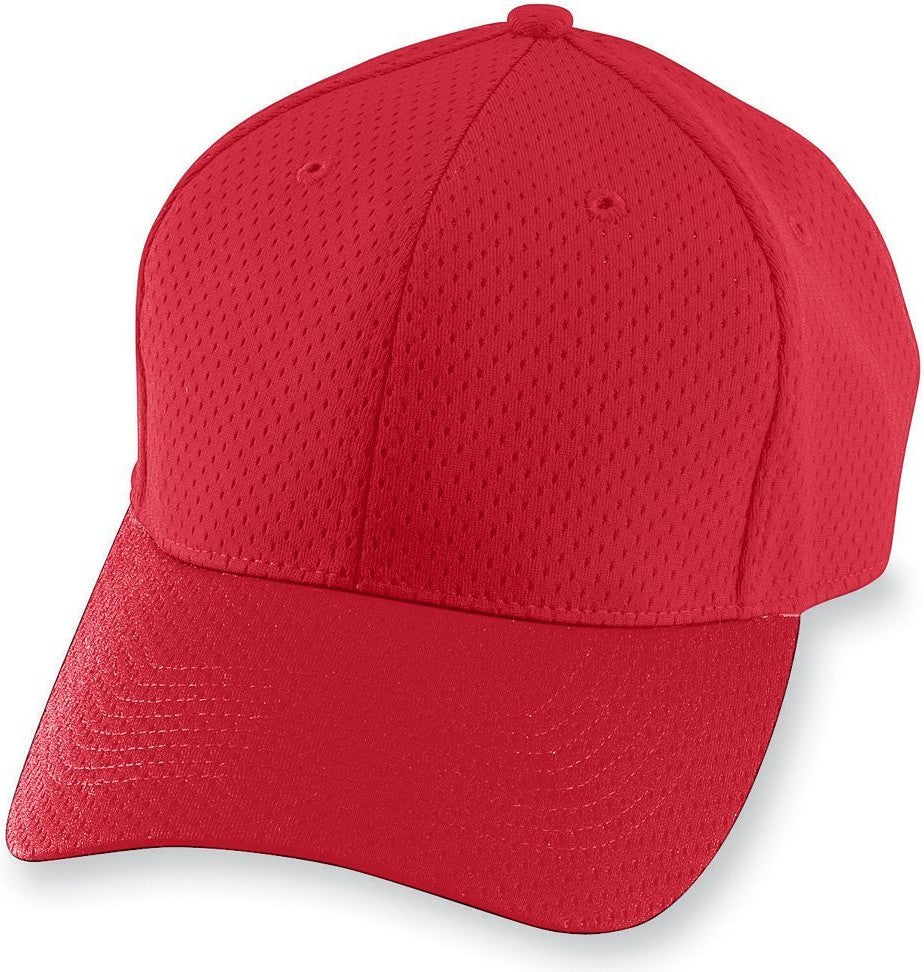 RED YOUTH ATHLETIC MESH CAP