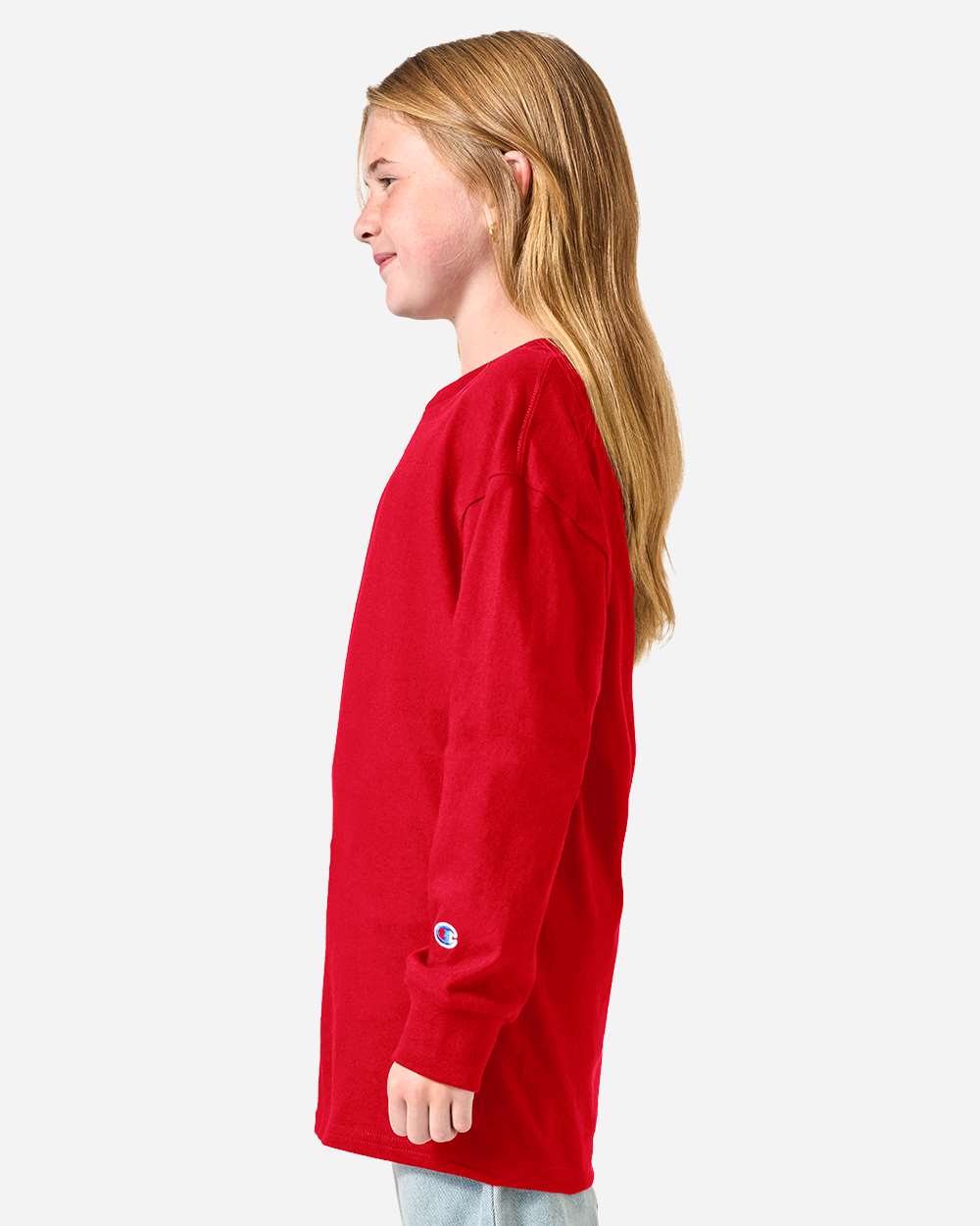 Red Youth Long Sleeve T-Shirt - CH1751 plain