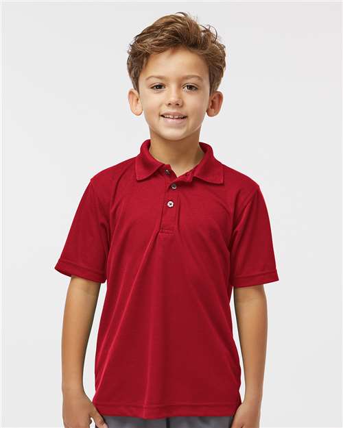 Red Youth Saratoga Performance Mini Mesh Polo - 108Y