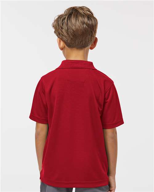Red Youth Saratoga Performance Mini Mesh Polo - 108Y