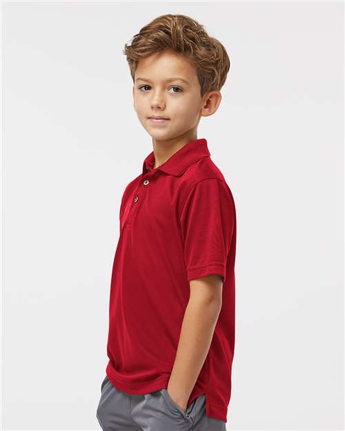 Red Youth Saratoga Performance Mini Mesh Polo - 108Y
