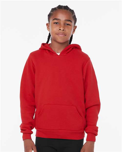 Red Youth Sponge Fleece Hoodie - 3719Y