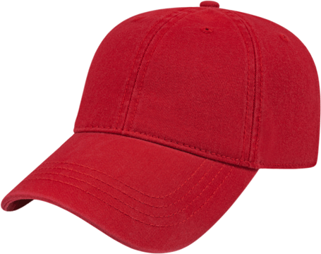 Cap America i1002 Relaxed Golf Cap - Red