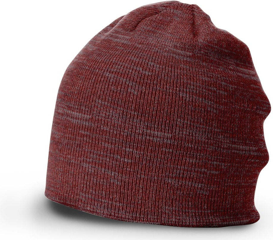 Red/Grey/Charcoal Marled Beanie