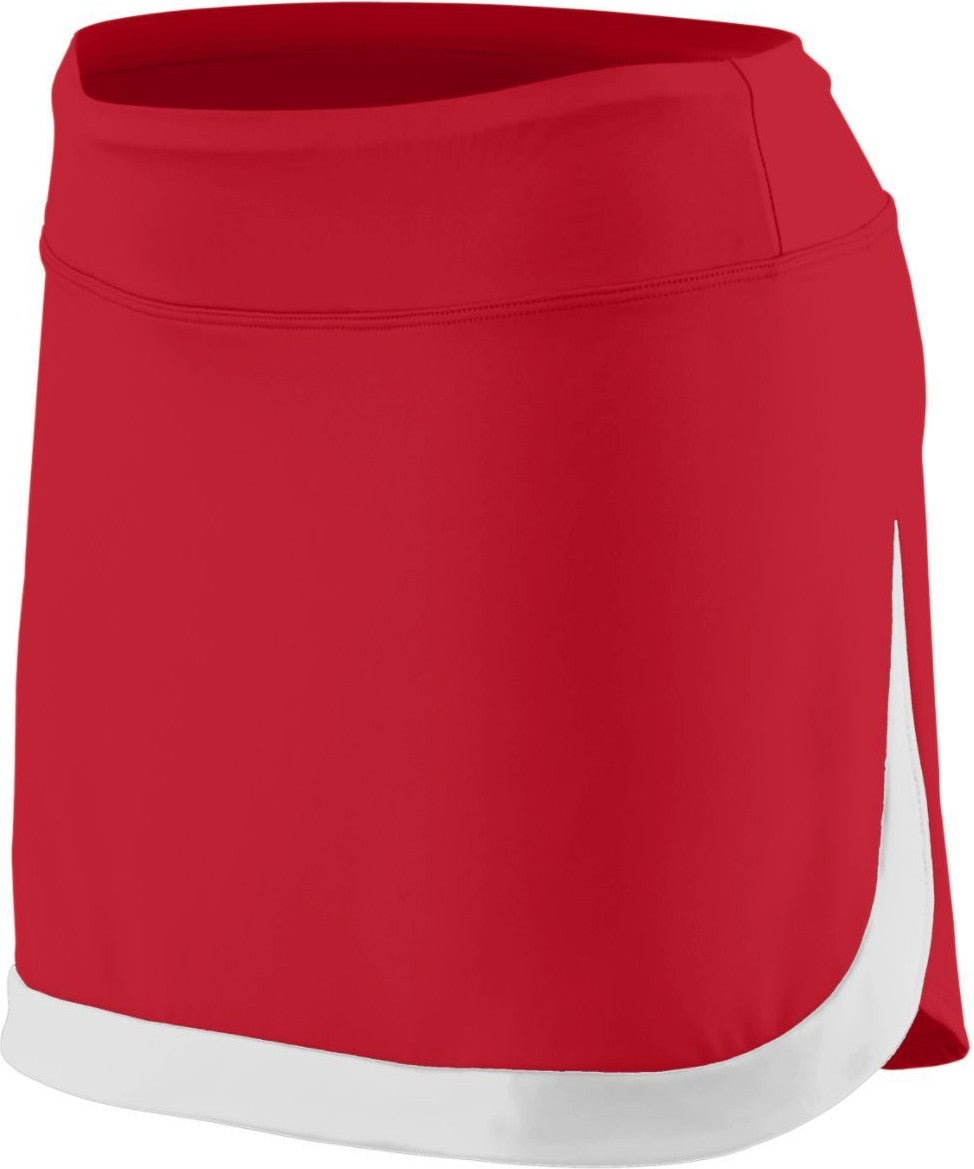 RED/WHITE LDS ACTION COLOR BLOCK SKORT