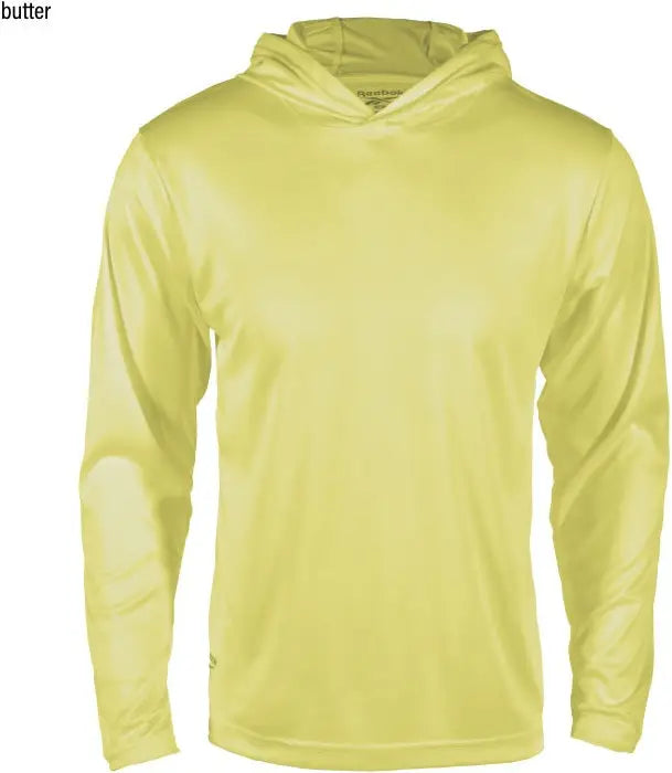 Reebok 7051 Max Long Sleeve Hooded Tee - Butter - Adult Xs
