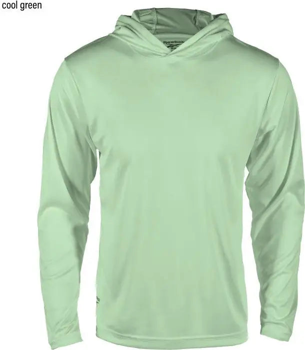 Reebok 7051 Max Long Sleeve Hooded Tee - Cool Green - Adult Xs