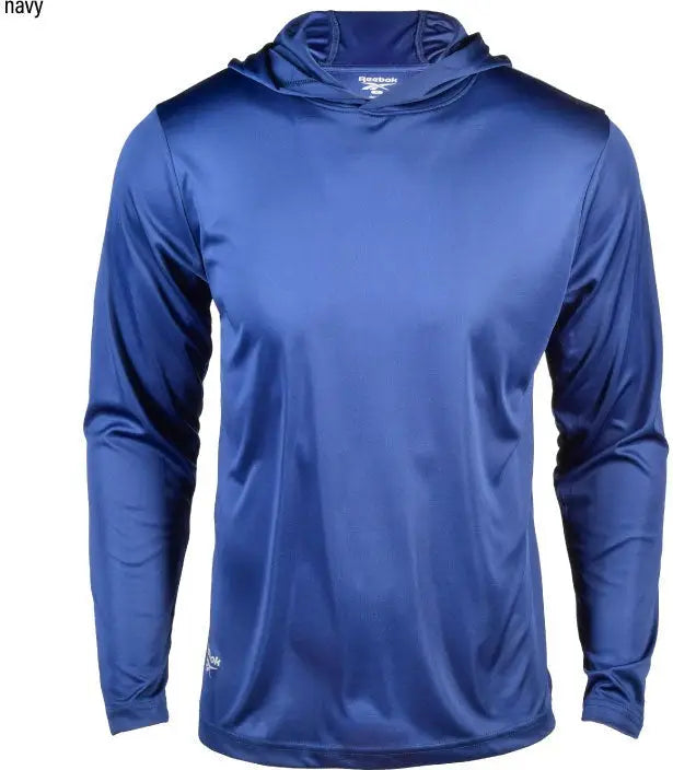 Reebok 7051 Max Long Sleeve Hooded Tee - Navy