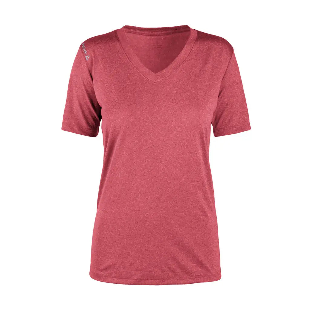 Reebok 7124 Ladies Endurance Tee - Heather Red