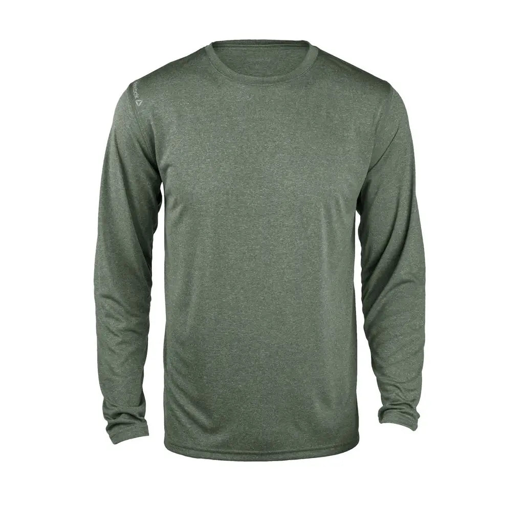 Reebok 7126 Marathon Long Sleeve Tee - Heather Forest
