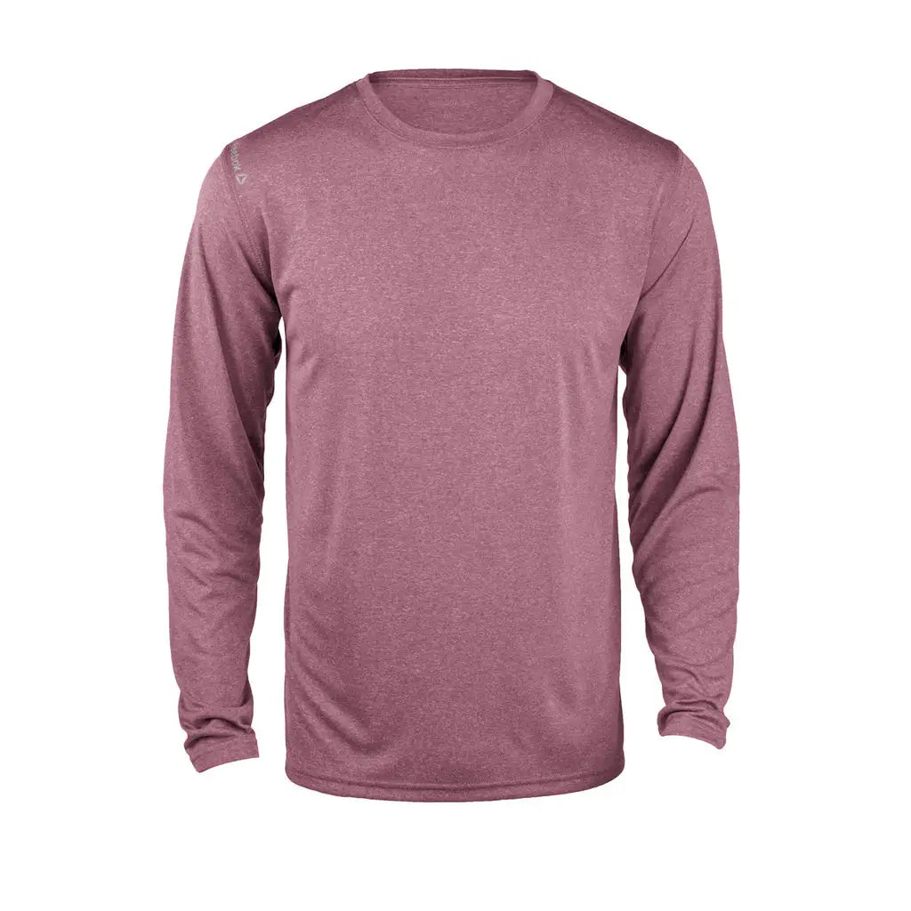 Reebok 7126 Marathon Long Sleeve Tee - Heather Maroon