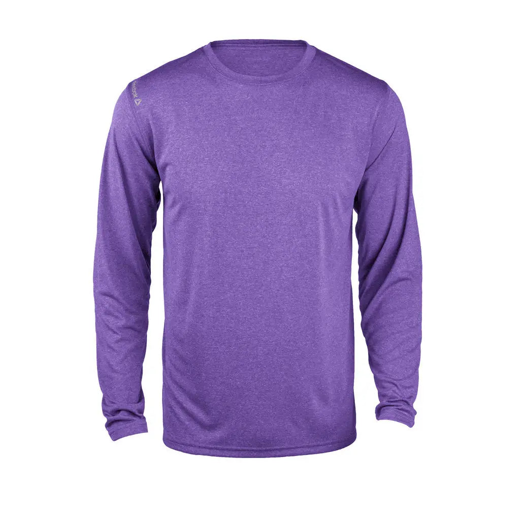 Reebok 7126 Marathon Long Sleeve Tee - Heather Purple