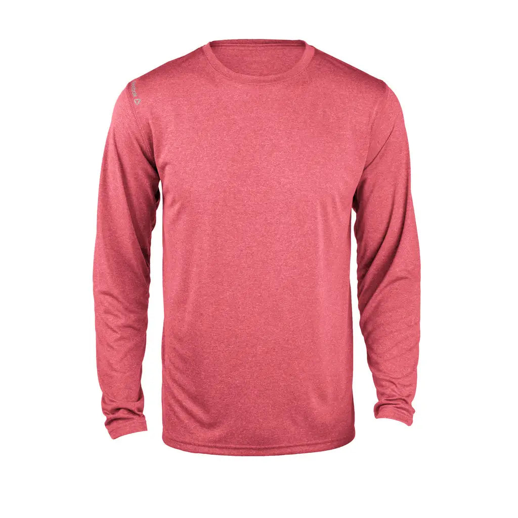 Reebok 7126 Marathon Long Sleeve Tee - Heather Red