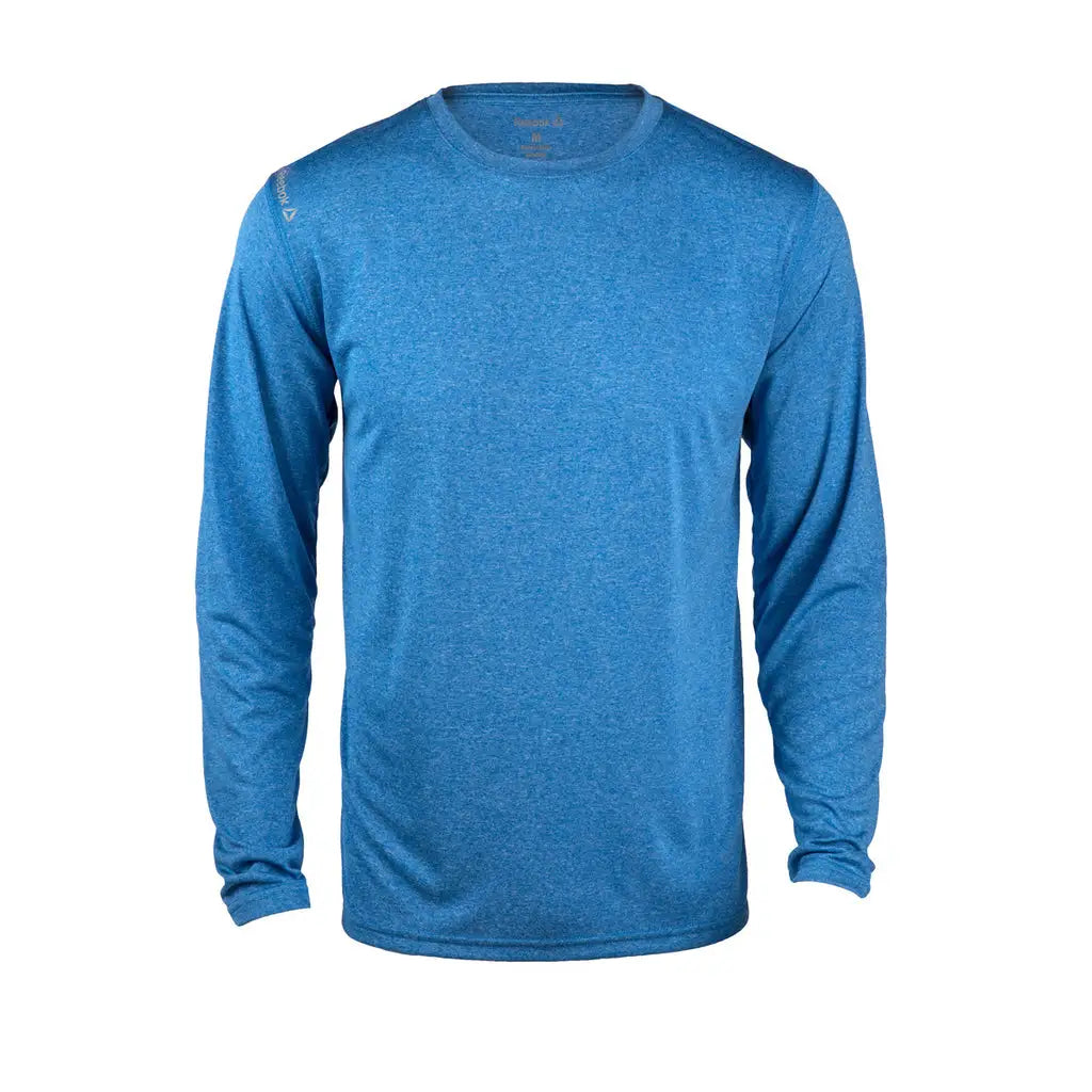 Reebok 7126 Marathon Long Sleeve Tee - Heather Royal