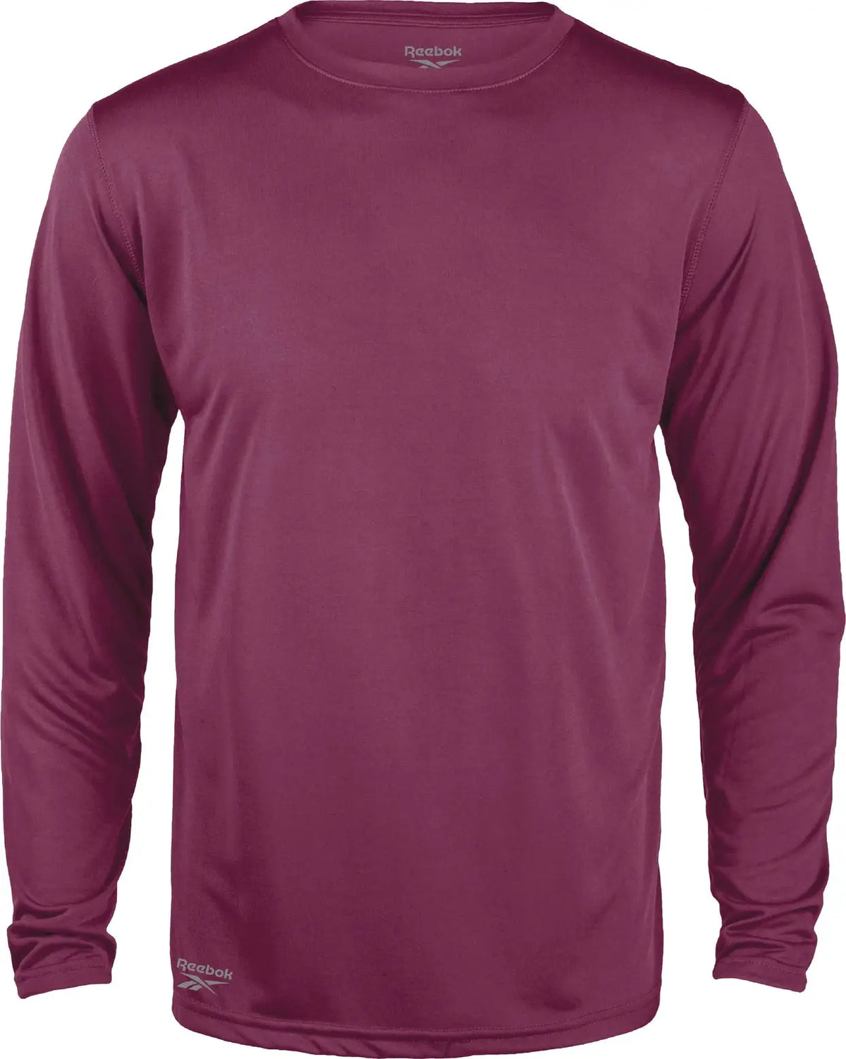 Reebok 7133 Pacer Long Sleeve Tee - Maroon - Adult Xs