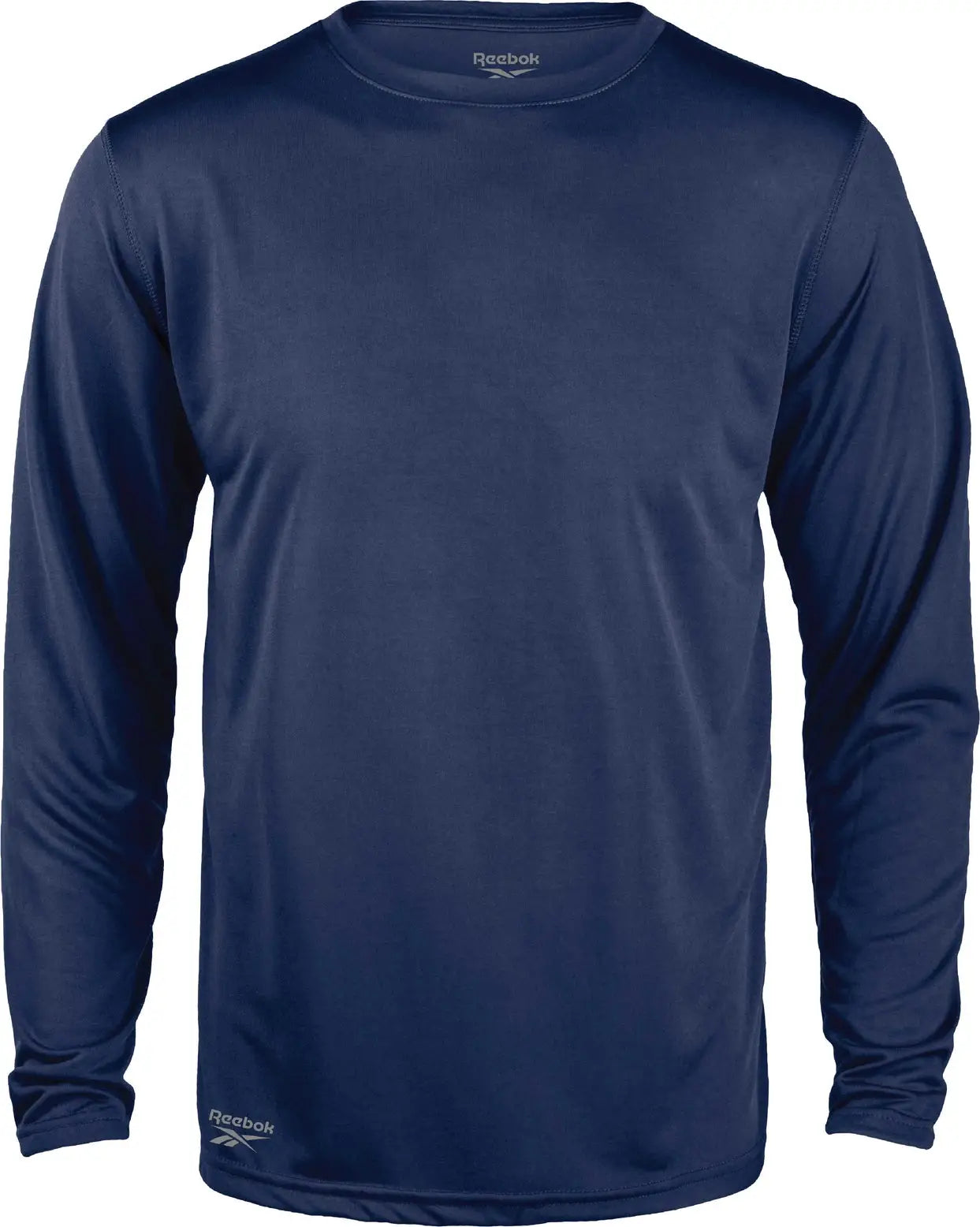 Reebok 7133 Pacer Long Sleeve Tee - Navy - Adult Xs