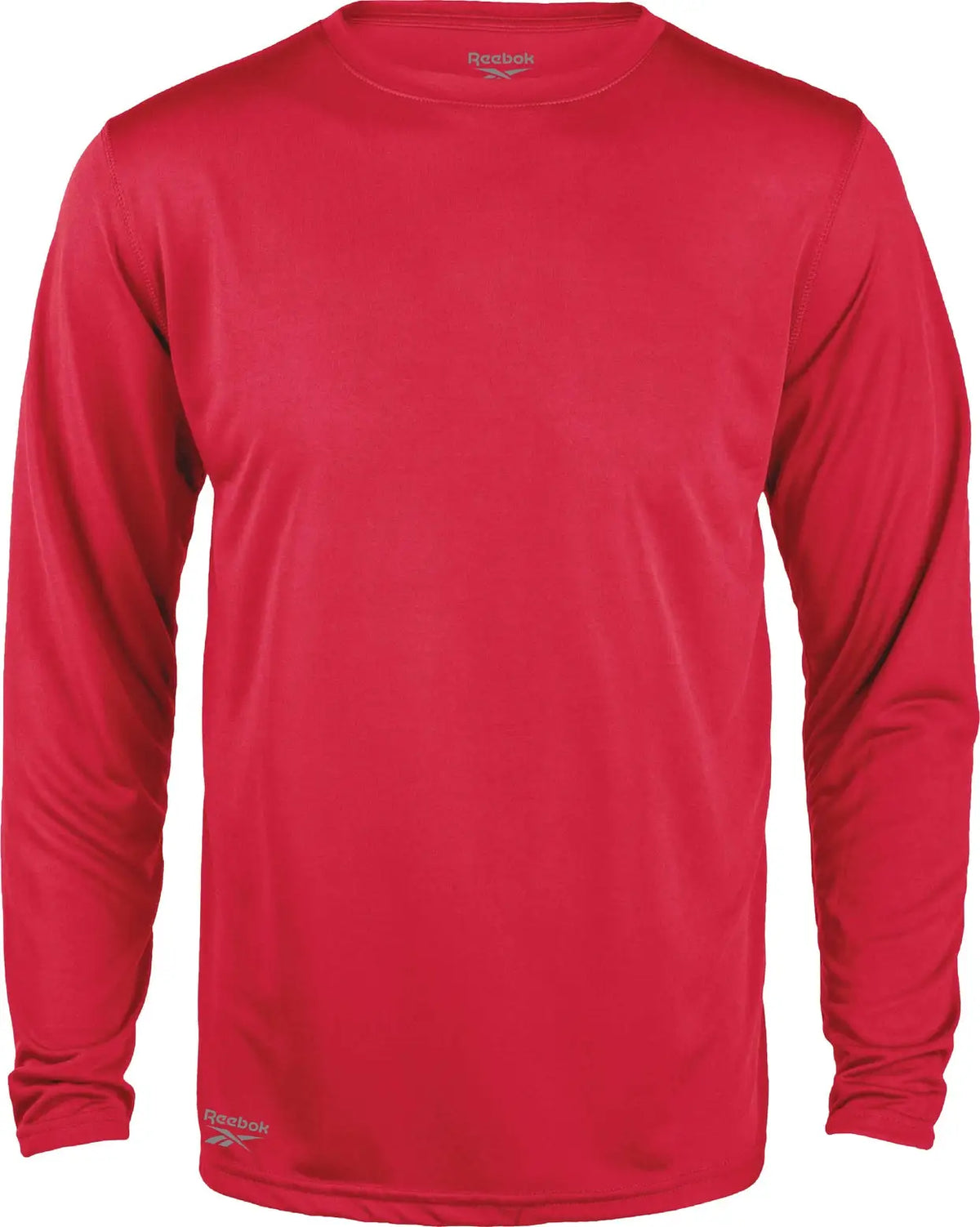 Reebok 7133 Pacer Long Sleeve Tee - Red - Adult Xs