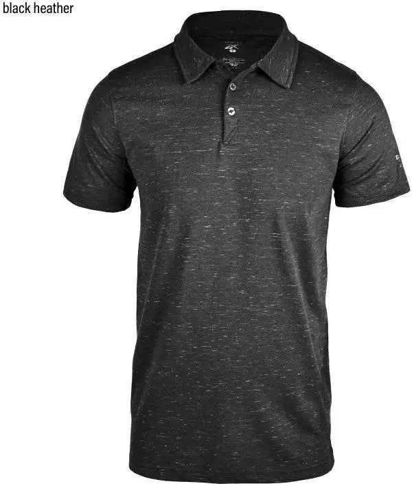 Reebok 7140 Elite Polo - Black Heather - Adult s
