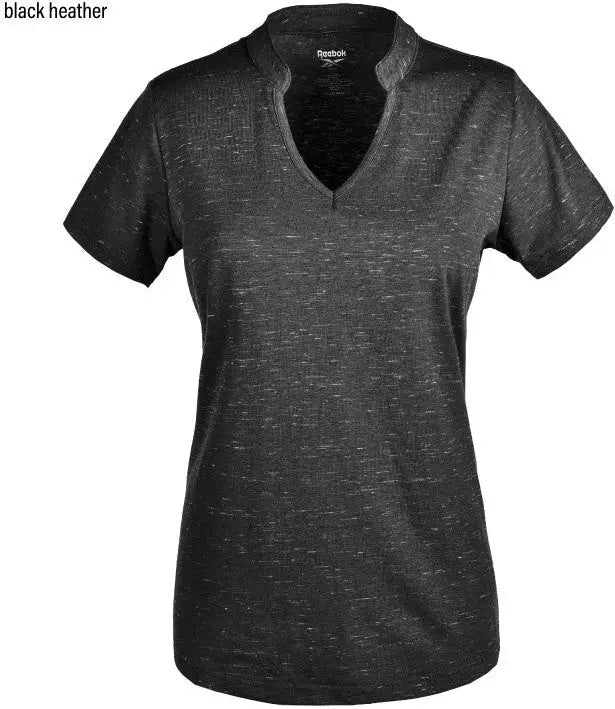 Reebok 7141 Ladies Elite Polo - Black Heather - s