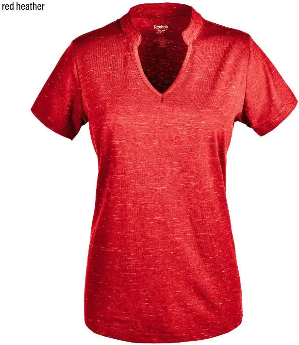 Reebok 7141 Ladies Elite Polo - Red Heather - s