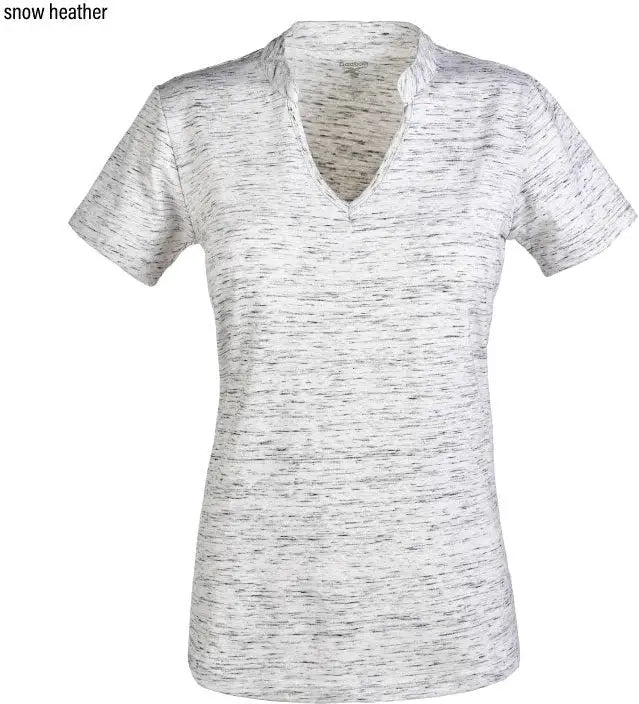 Reebok 7141 Ladies Elite Polo - Snow Heather - s