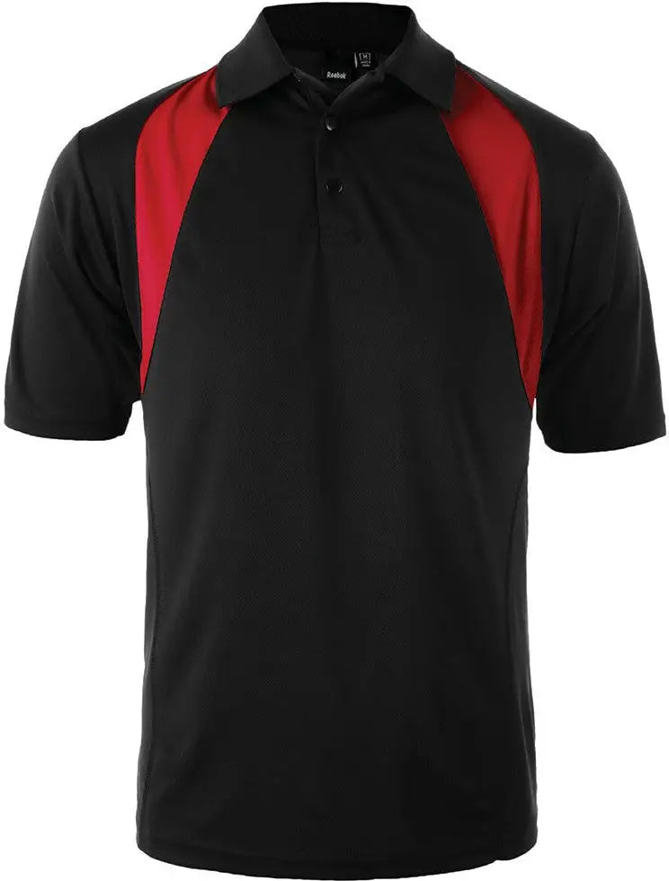 Reebok 7290 Athletic Polo - Black Red - Black/red / Adult s