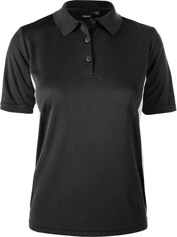 Reebok 7291 Ladies Athletic Polo - Black White