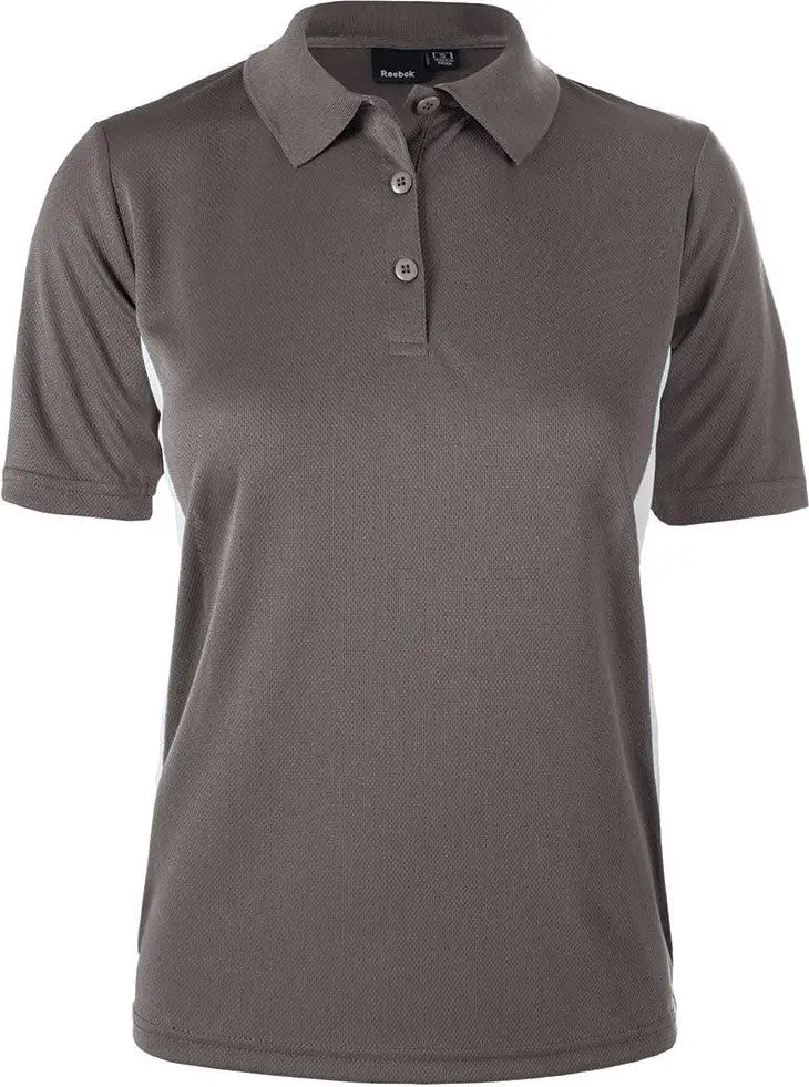 Reebok 7291 Ladies Athletic Polo - Graphite White - Graphite/white / s